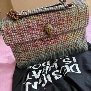 Kurt Geiger Medium Studded Houndstooth Crossbody